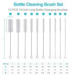 10-Inch Straw Brush Set for Easy Cleaning
