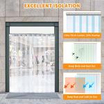 Freezer Strip Door Curtain Kit, 9 Pieces