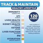 Vaunn Medical 8-in-1 Urine Test Strips, 120 CT