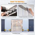 Freezer Strip Door Curtain Kit, 9 Pieces