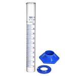 100ML Thick Glass Graduated Cylinder with Base & Brush