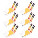 6 Pack PH Test Strips 1-14 for Experiments