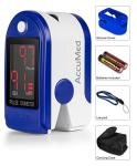 AccuMed CMS-50DL Fingertip Pulse Oximeter - Blue