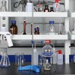 Stonylab Triangular Lab Stand with Support Rod