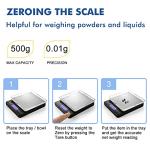 KitchenTour High Precision Digital Kitchen Scale 500g
