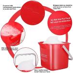 Uiifan 6 Quart Plastic Cleaning Bucket - 3 Pack