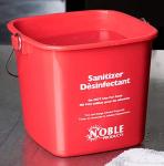 Noble Products 3-Quart Red Sanitizing Buckets - Set of 3