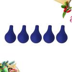 Silicone Bulb Dropper - 5 Pack, Blue