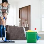 Mifoci 5 Quart Square Plastic Cleaning Buckets - 4 Pack