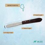 Stainless Steel Lab Spatula with Wooden Handle