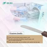 Stainless Steel Lab Spatula with Wooden Handle