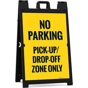 Sigo No Parking Sidewalk Sign Kit, 24x36 Inches