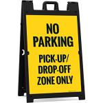 Sigo No Parking Sidewalk Sign Kit, 24x36 Inches