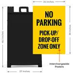 Sigo No Parking Sidewalk Sign Kit, 24x36 Inches