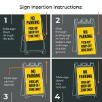 Sigo No Parking Sidewalk Sign Kit, 24x36 Inches