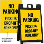 Sigo No Parking Sidewalk Sign Kit, 24x36 Inches