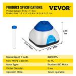 VEVOR Mini Vortex Mixer for Lab Use