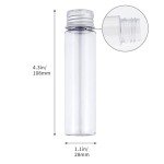 30pcs 50ml Clear Plastic Test Tubes with Caps