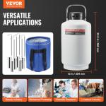 VEVOR 10L Liquid Nitrogen Tank with Carry Bag