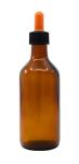 EISCO 180ml Amber Glass Dropping Bottle Set