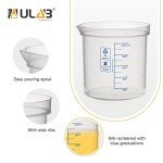 Stackable 2000ml Plastic Graduated Beakers - ULAB