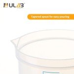 Stackable 2000ml Plastic Graduated Beakers - ULAB
