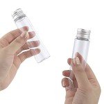 30pcs 50ml Clear Plastic Test Tubes with Caps
