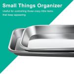 3pc Stainless Steel Metal Tray Set for Labs