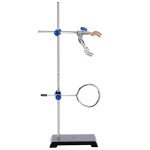 Steel Lab Stand Set with Burette Clamp & Accessories