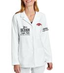 Custom Embroidered Women's Lab Coat - White