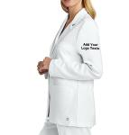 Custom Embroidered Women's Lab Coat - White