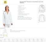 Custom Embroidered Women's Lab Coat - White