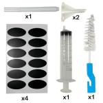 PIPIBA 48-Pack Blue Glass Dropper Bottles