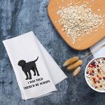 Black Lab Kitchen Towel - Scraps Lover Gift