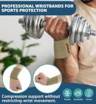 HiRui 2-Pack Breathable Wrist Compression Support Straps
