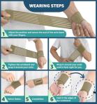 HiRui 2-Pack Breathable Wrist Compression Support Straps
