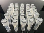 25 Pack 2.0ml Plastic Test Tubes with Caps
