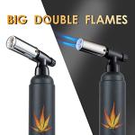 Adjustable Double Flame Butane Torch with Safety Lock