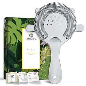 Homestia Star Pattern Stainless Steel Cocktail Strainer