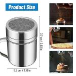 2-Pack Stainless Steel Powder Shaker with Handle