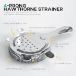 Homestia Star Pattern Stainless Steel Cocktail Strainer