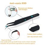 6-Piece Precision Tweezer Set for Lab & Crafts