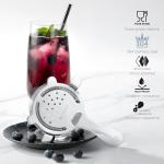 Homestia Star Pattern Stainless Steel Cocktail Strainer