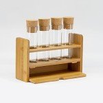 Test Tubes with Cork Stoppers - 4 Pack