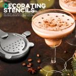 Homestia Star Pattern Stainless Steel Cocktail Strainer