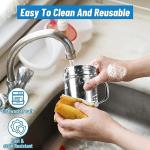 2-Pack Stainless Steel Powder Shaker with Handle