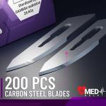 Pack of 200 Sterile Size 10 Scalpel Blades