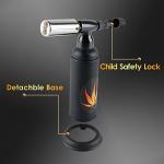 Adjustable Double Flame Butane Torch with Safety Lock