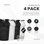 GOMOYO 20oz Protein Shaker Bottle - 4-Pack