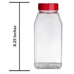 32 OZ Plastic Spice Bottles with Pour Cap - Set of 2